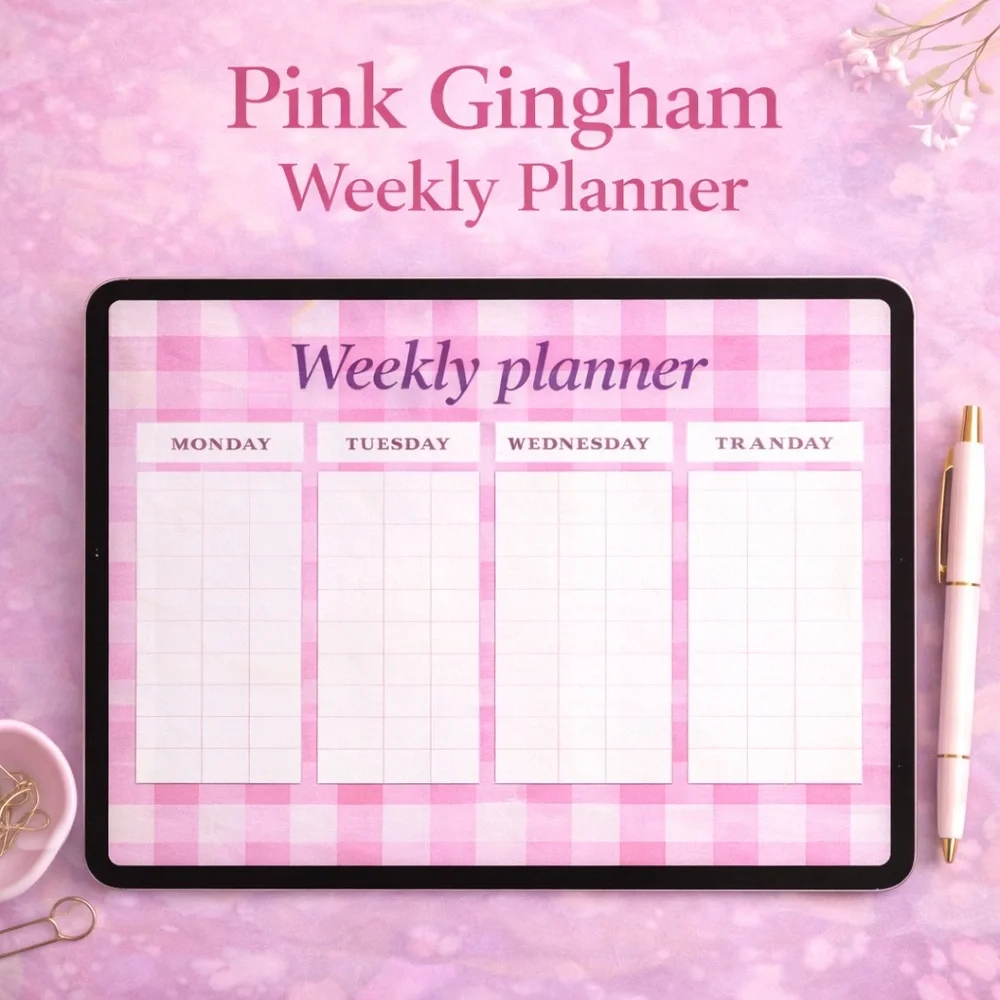 Weekly Planner Bundle - Pink, Orange, Purple